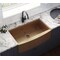 Ruvati 36" Apron-Front Farmhouse Kitchen SinkCopper Tone SS Sgl Bowl RVH9880CP - alternate 6